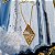 Conjunto Brinco e Colar Losango - Folheado a Ouro - Imagem 8