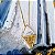 Conjunto Brinco e Colar Losango - Folheado a Ouro - Imagem 5