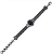 Pulseira Obsidiana Fumê - Ródio Negro - Imagem 1