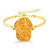 Pulseira Bracelete Fragmentos Forma Livre- Folheado a Ouro - Imagem 4