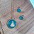 Conjunto Colar e Brinco Nossa Senhora - Folheado a Ouro - Imagem 3