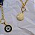 Choker Pedras Brutas Olho Grego - Folheado a Ouro - Imagem 4