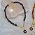 Choker Pedras Brutas Olho Grego - Folheado a Ouro - Imagem 2