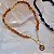 Choker Pedras Brutas Olho Grego - Folheado a Ouro - Imagem 3