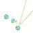 Conjunto Brinco e Colar Redondo Fragmentos - Folheado a Ouro - Imagem 5