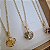 Colar Cesto com Cristal Bruto - Folheado a Ouro - Imagem 3