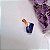 Pingente Lapis Lazuli Rolado - Folheado a Ouro - Imagem 1