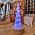 Luminária Led Torre Selenita Branca Espiral - 12cm - Base de Madeira - Imagem 8