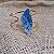 Bracelete Cianita Azul Bruto - Folheado a Ouro - Imagem 3