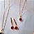Conjunto Brinco e Colar Minimalista Ágata - Folheado a Ouro - Imagem 3
