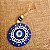Móbile Olho Grego Porcelana 7cm - Mandala Sol - Imagem 1