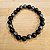 Pulseira hematita e turmalina 8mm - Imagem 1