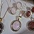 Conjunto Medalha Oval com Detalhe em Ródio Branco - Folheado a Ouro - Imagem 5