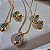 Conjunto Movimento Colar e Brinco - Folheado a Ouro - Imagem 4