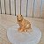 Mini Estatueta Cachorro Calcita Laranja - Imagem 2
