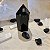 Ponta Obsidiana Negra Lapidada - Imagem 2