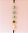 Móbile Argola Chakras - Cristais Brutos - Turmalina Negra - Dourado - Imagem 1