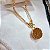 Choker Rondelle com Pingente Cristais  - Folheado a Ouro - Imagem 2