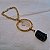 Amuleto para Retrovisor de Carro - Porta - Enfeite para Cortina - Dourado - Cristais Brutos - Imagem 3