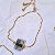 Pulseira Gravata Pedras Brutas- Faixa Dourada - Folheados a Ouro - Imagem 4