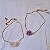 Pulseira Gravata Pedras Brutas - Folheados a Ouro - Imagem 1