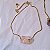 Pulseira Gravata Pedras Brutas - Folheados a Ouro - Imagem 4