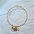 Pulseira Aro Árvore da Vida Ponta Cristal de Quartzo - Infinito - Folheado a Ouro - Imagem 1