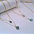 Colar Duplo Duas Pedras Brutas - Folheado a Ouro - Imagem 2