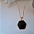 Colar Ponta Obsidiana Negra - Folheado a Ouro - Imagem 2