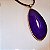 Colar Cordão Marrom Chapa Ágata Roxa - Folheado a Ouro - Imagem 2
