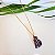Colar Hippie Purpurita Bruta - Folheado a Ouro - Imagem 1