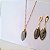Conjunto Brinco e Colar Gota - Folheado a Ouro - Imagem 2