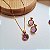 Conjunto Brinco e Colar Pingo Ametista - Imagem 1