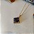 Colar Triangular Ametista - Folheado a Ouro - Imagem 2