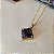 Colar Triangular Ametista - Folheado a Ouro - Imagem 3