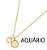 Colar Signo Aquário - Folheado a Ouro - Imagem 1