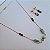 Conjunto Colar e Brinco Elegance Ágata Verde - Folheada a Ouro - Imagem 6