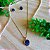 Conjunto Colar e Brinco Drusa de Cristal - Folheado a Ouro - Imagem 1