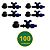 100 UN REGISTRO INICIAL COM PORCA + CHULA 16MM - Imagem 1