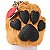 Bath & Body Works - Capinha Porta Álcool Gel Chaveiro Patinha Peluciada Brown Heart Paw with Charm - Imagem 2