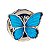 Bath & Body Works - Suporte Aromatizador De Carro Garden Butterfly Azul - Imagem 1