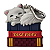 Bath & Body Works - Capinha Chaveiro Porta Álcool Gel Gato Book Stack Cat - Imagem 1