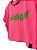 Cropped Estonado Rosa Neon VIDIGAL basic - Imagem 3