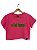 Cropped Estonado Rosa Neon VIDIGAL basic - Imagem 1