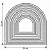 FACA DE CORTE - ARCO RENDADO - Imagem 1
