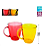 CONJUNTO 2 CANECAS COLORIDAS DE VIDRO 350ML - CLINK - Imagem 5