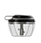 MINI PROCESSADOR MANUAL DE ALIMENTOS 3 LÂMINAS PREMIUM PRETO 13,5X9,5CM - LYOR - Imagem 3