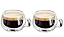 CJ 2 XÍCARAS PARA CAFÉ E CHÁ DUPLA PAR DE VIDRO BOROSSILICATO 240ML - LYOR - Imagem 1