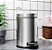 LIXEIRA COM PEDAL AÇO INOX 3L - CLINK - Imagem 1