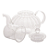 CHALEIRA DE VIDRO BOROSSILICATO RESISTENTE AO CALOR COM DIFUSOR CLASSSIC 800ML- LYOR - Imagem 3